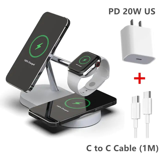 3-in-1 Wireless Magsafe Charging Stand