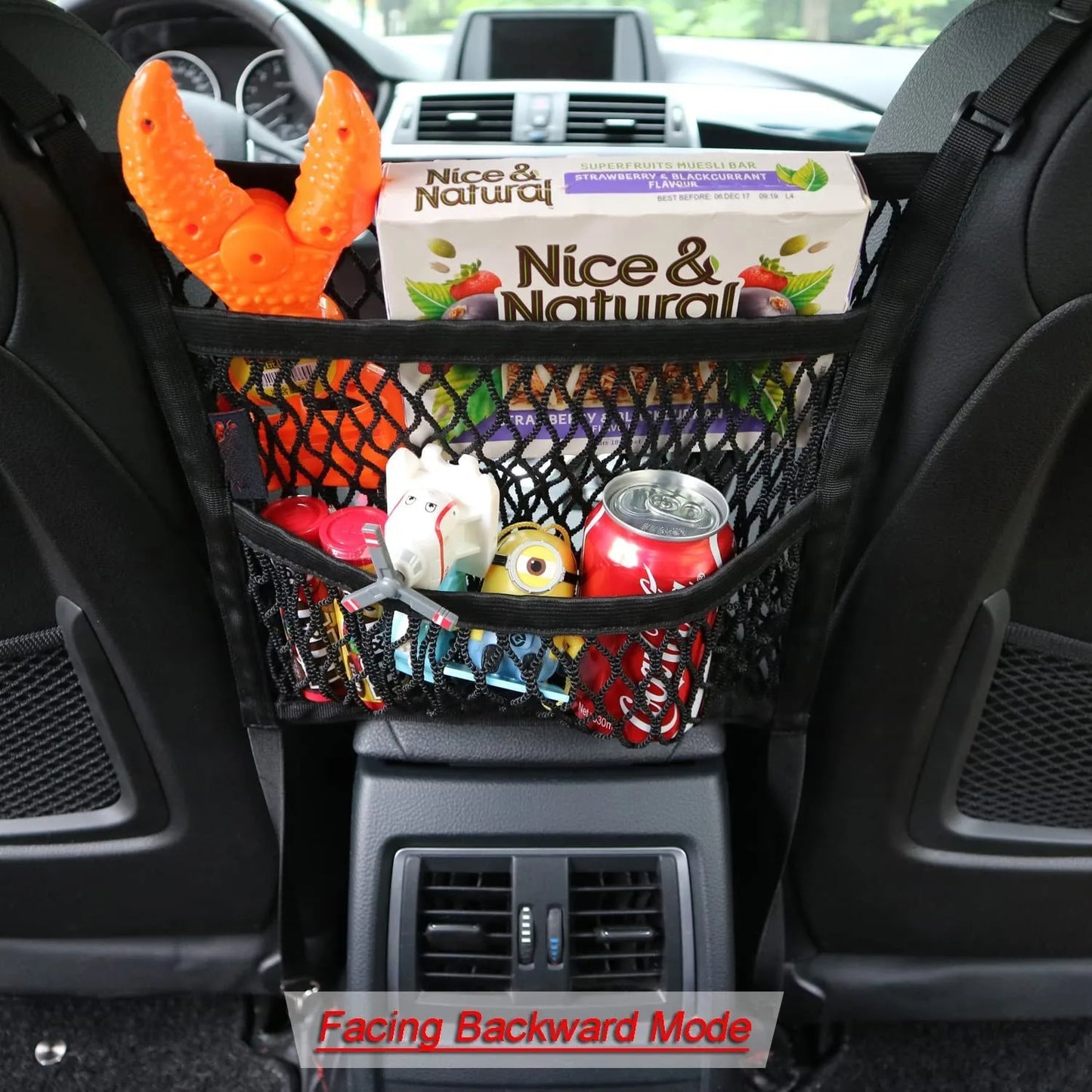 Car Between Seat Mesh Net Organizer Bag