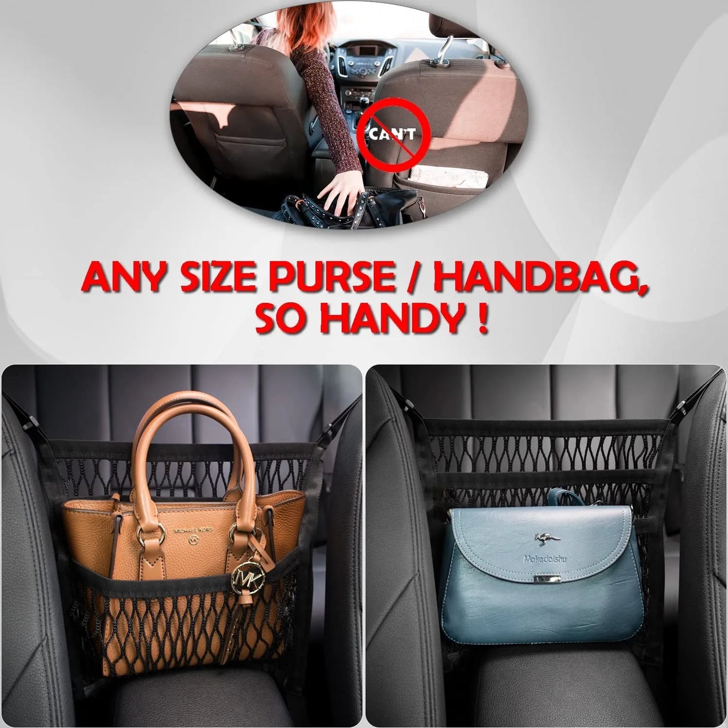 Car Between Seat Mesh Net Organizer Bag