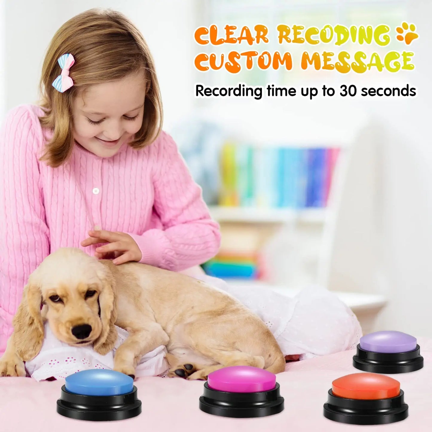 Recordable Talking Pet Buttons