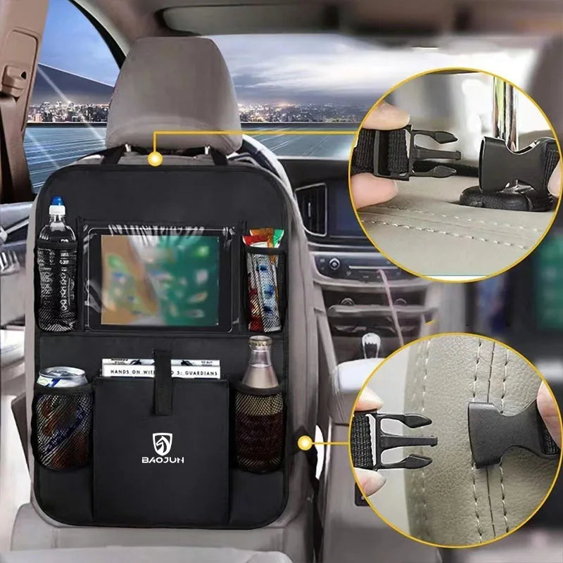 Auto Seat Back Multi Pocket Storage Bag Car Accessories Stowing Tidying Pocket Interior