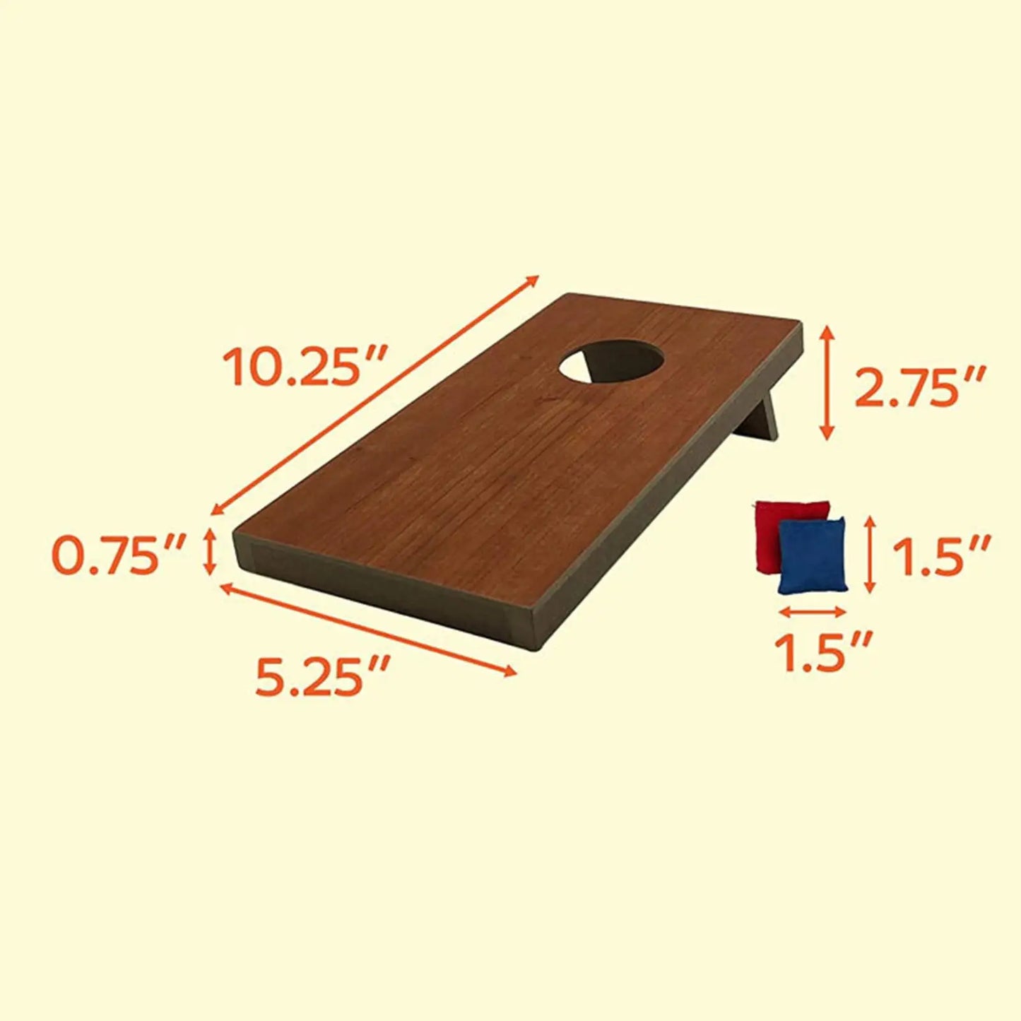 2Pcs Tabletop Cornhole Outdoor Game