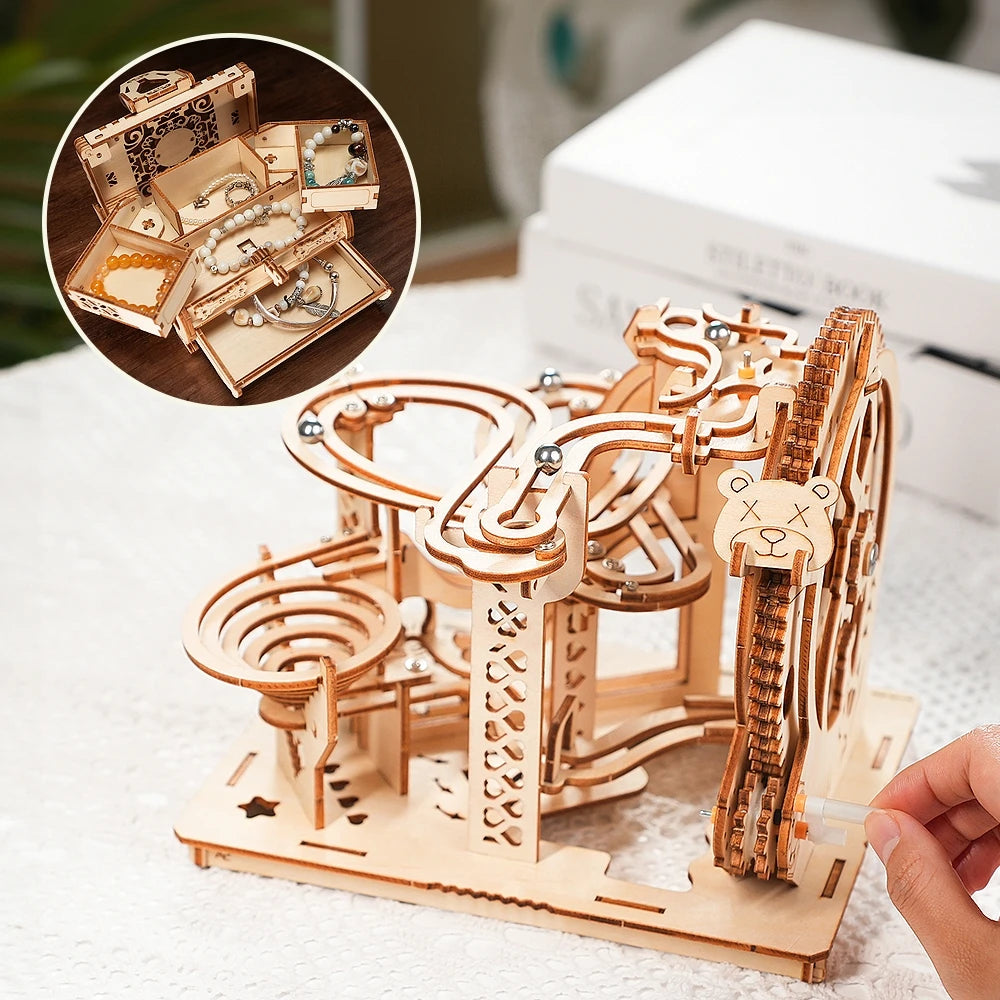 3D Wooden Puzzles Montessori Educational Toys Board Games For Adults DIY Crafts Decoration Model Birthday Gifts For Teens Kids