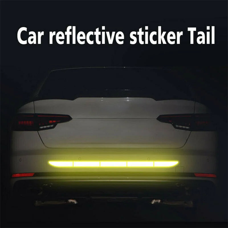 Car Decal 90cm Reflective Safety Warning Reflector Tape Car Stickers Anti Collision Warning Reflector Sticker Auto Accessories