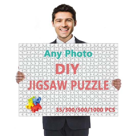 Jigsaw Puzzle Custom 35 to 1000 Piece Personalized Photo DIY Puzzle for Your Entertainment