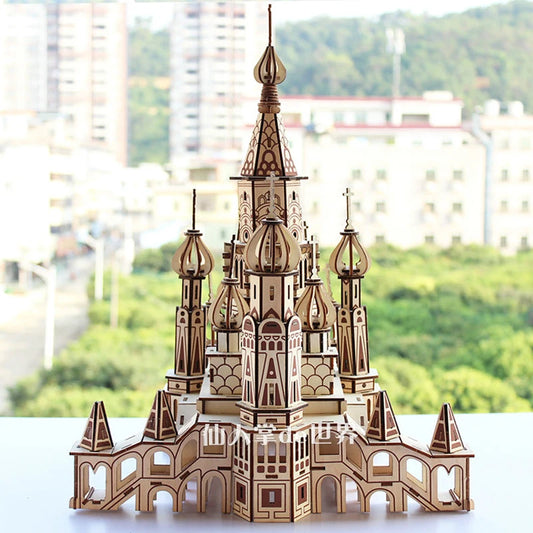 3D Wooden Architectural Jigsaw Building Kits