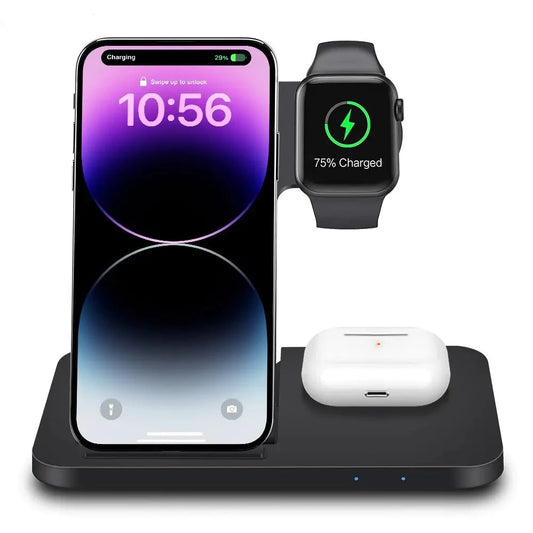 3-in-1 Wireless Fast Charger Station